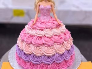 Ombre Rosette Barbie Cake in Lahore — delivered in Lahore, Lahore
